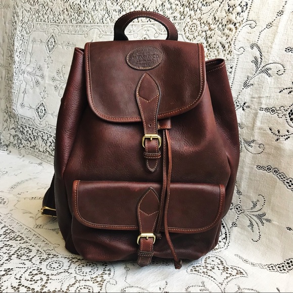 bass leather backpack